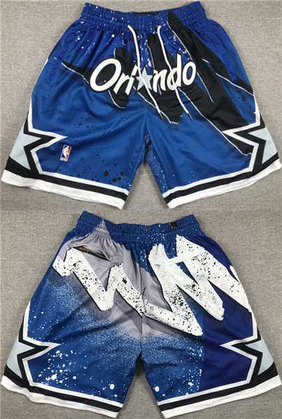 Mens Orlando Magic Blue Shorts(Run Small)